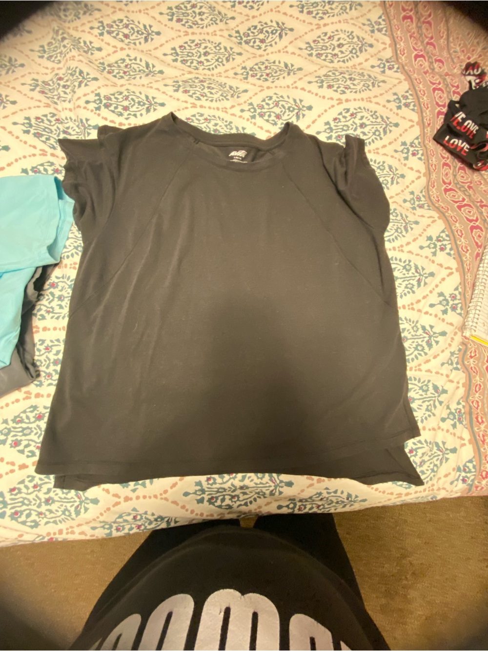 Avia Black Short Sleeve Crewneck Tee
